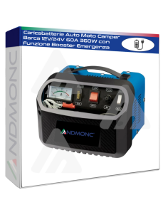 Caricabatterie Auto Moto Camper Barca 12V-24V 60A 360W...