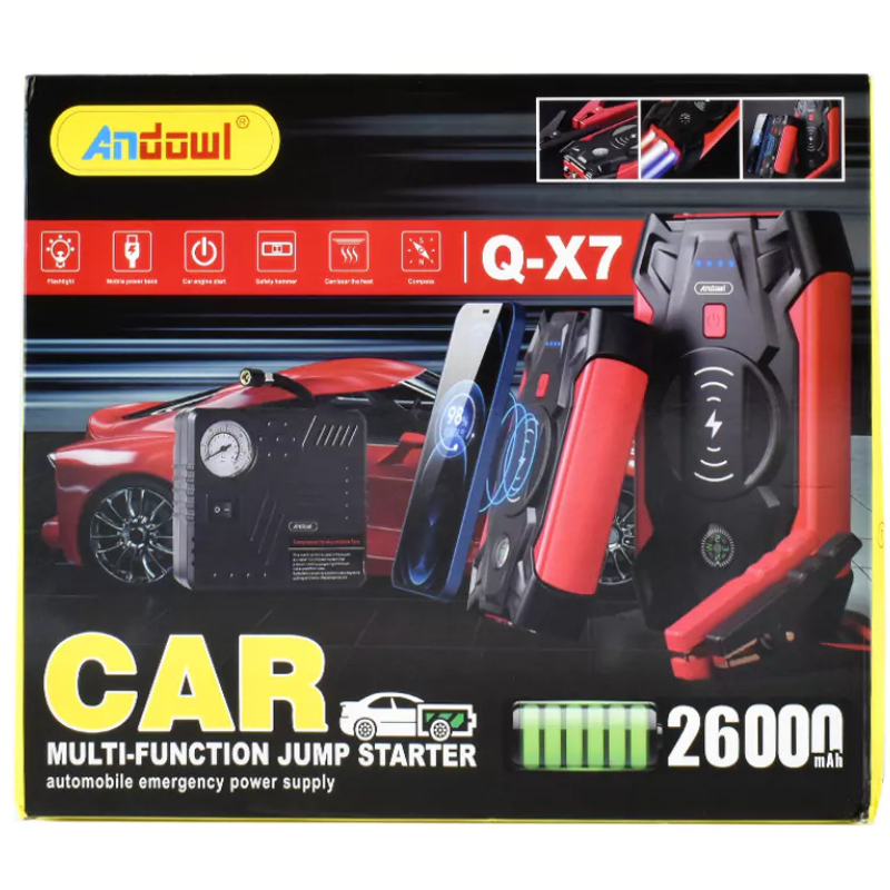 Avviatore Batteria 26000mAh 600A con Torcia,...