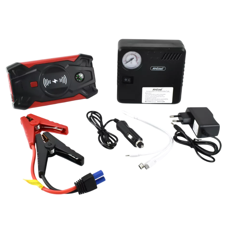 Avviatore Batteria 26000mAh 600A con Torcia,...