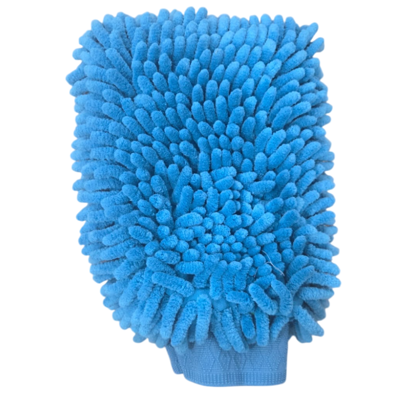 Kit 2 Pezzi Panno Microfibra + Guanto Lavaggio