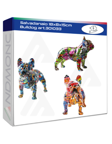 Salvadanaio 18x8x15cm Bulldog art.301033