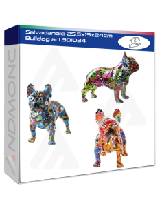 Salvadanaio 25,5x13x24cm Bulldog art.301034