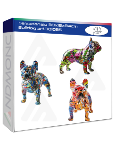 Salvadanaio 38x18x34cm Bulldog art.301035