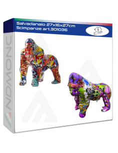 Salvadanaio 27x16x27cm Scimpanze art.301036