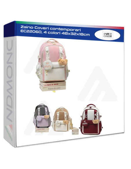Zaino Coveri contemporari EC22060, 4 colori 48x32x18cm