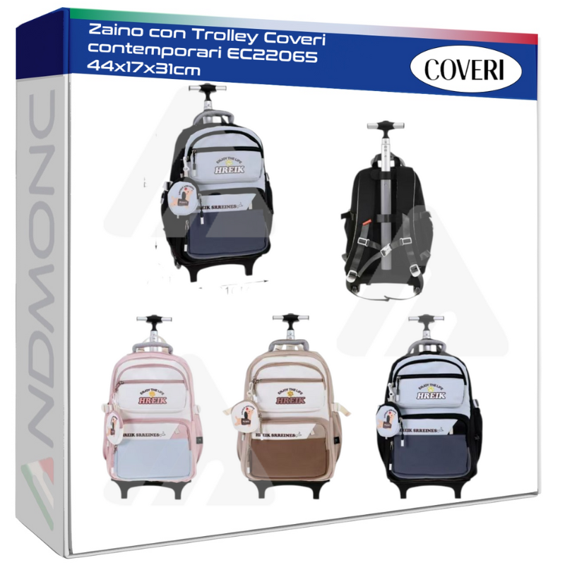 Zaino con Trolley Coveri contemporari EC22065 44x17x31cm