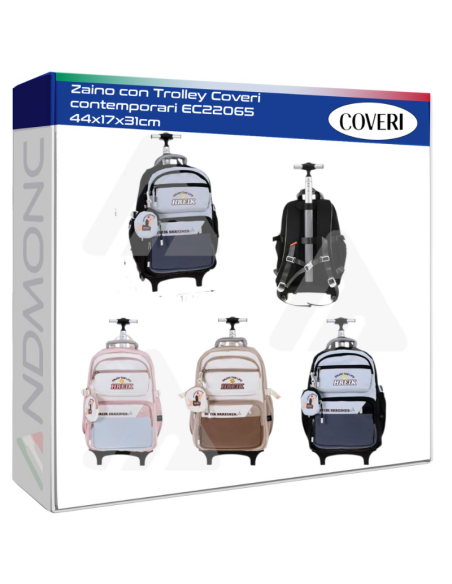 Zaino con Trolley Coveri contemporari EC22065 44x17x31cm