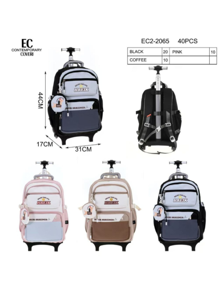 Zaino con Trolley Coveri contemporari EC22065 44x17x31cm