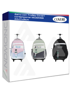 Zaino con Trolley Coveri contemporari EC22066 44x17x31cm