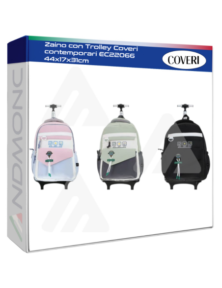 Zaino con Trolley Coveri contemporari EC22066 44x17x31cm
