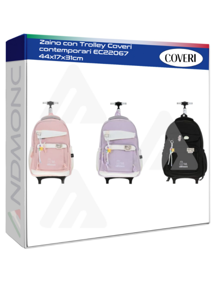 Zaino con Trolley Coveri contemporari EC22067 44x17x31cm