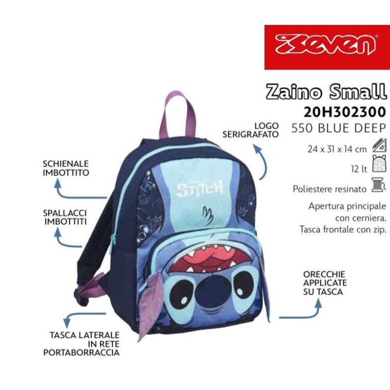 Zaino Lilo & Stitch 24x31x14cm 20H302300550