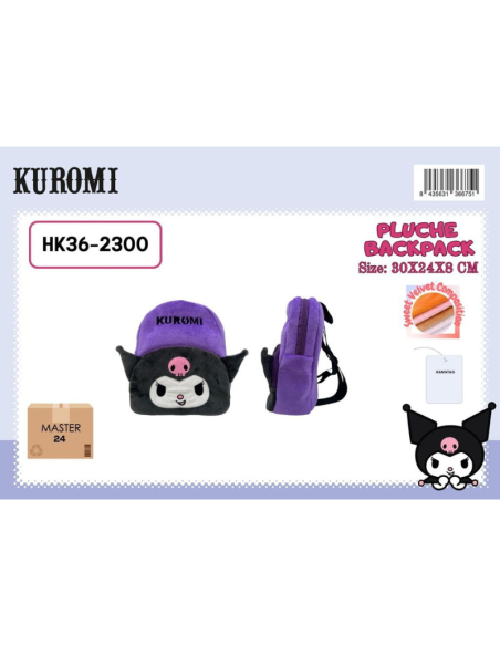 Zaino Hello Kitty Kuromi Peluche 30x24x8cm HK362300