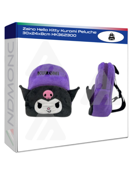 Zaino Hello Kitty Kuromi Peluche 30x24x8cm HK362300