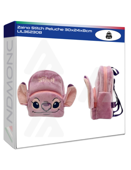 Zaino Stitch Peluche 30x24x8cm LIL362308