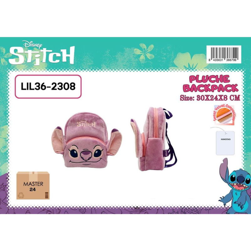 Zaino Stitch Peluche 30x24x8cm LIL362308