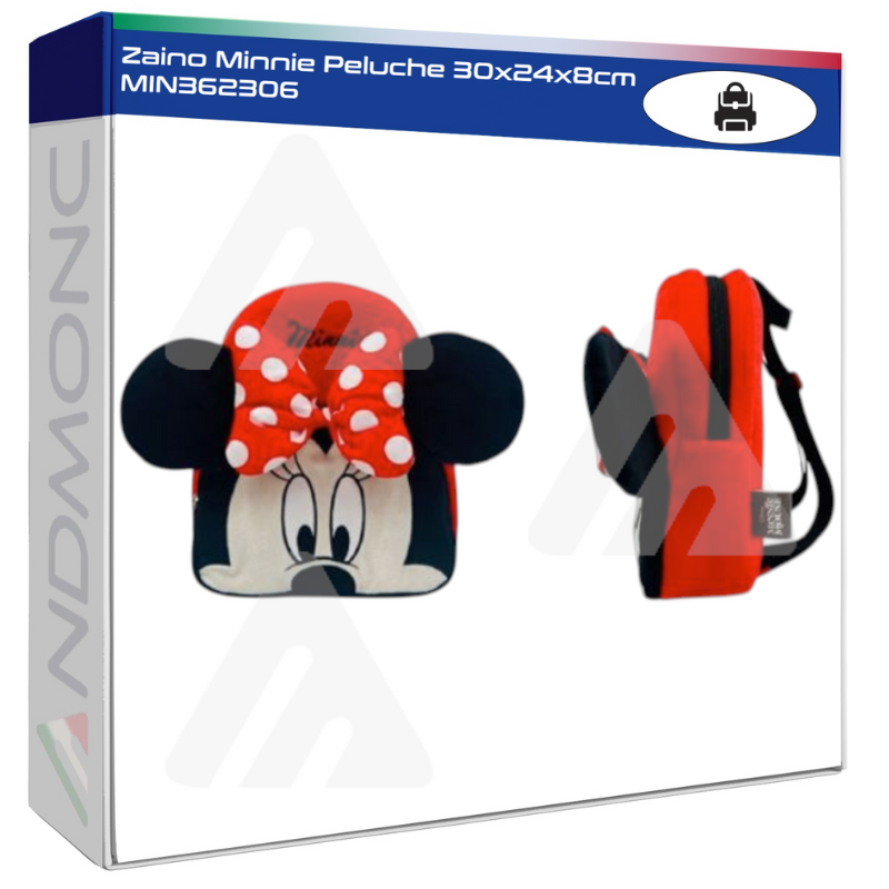 Zaino Minnie Peluche 30x24x8cm MIN362306