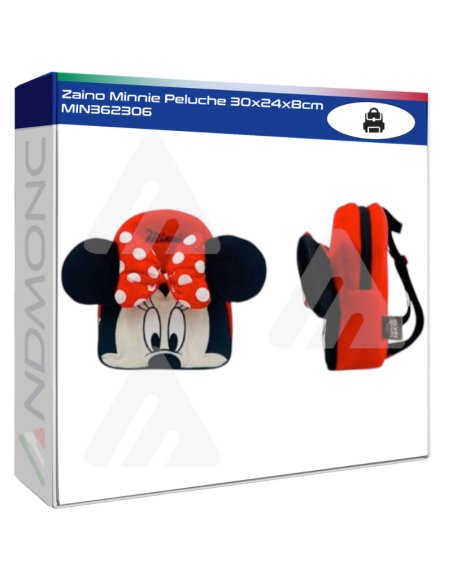 Zaino Minnie Peluche 30x24x8cm MIN362306