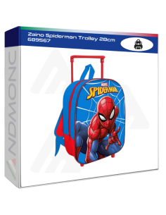 Zaino Spiderman Trolley 28cm 689567