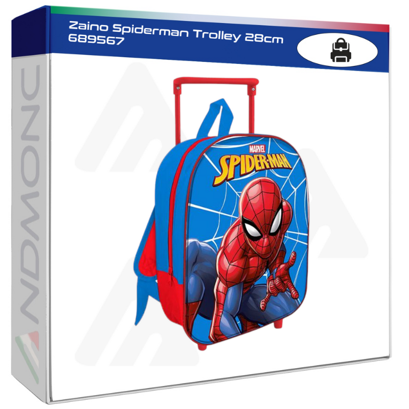 Zaino Spiderman Trolley 28cm 689567