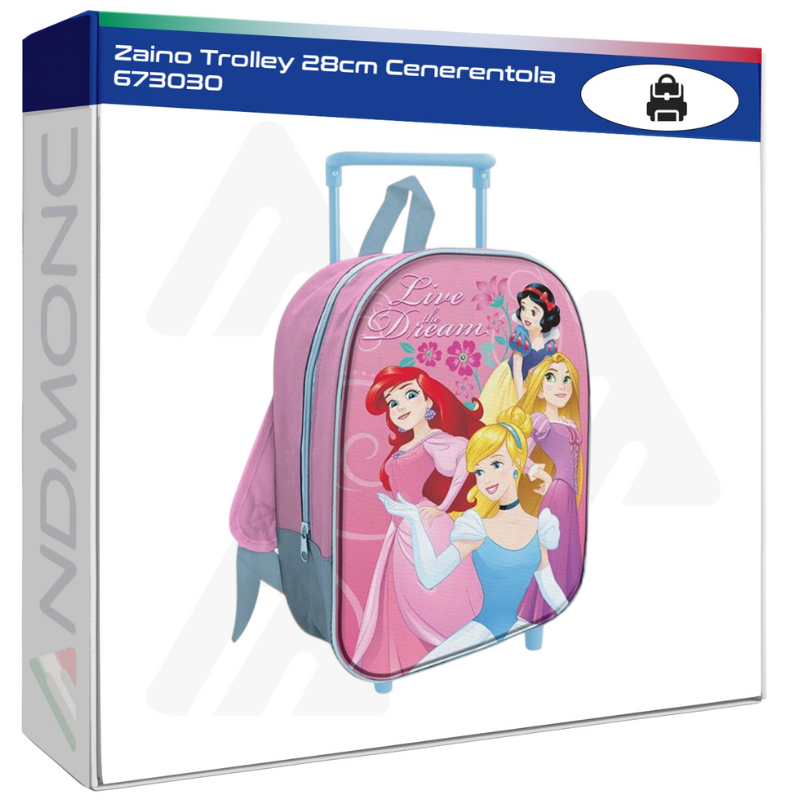 Zaino Trolley 28cm Cenerentola 673030