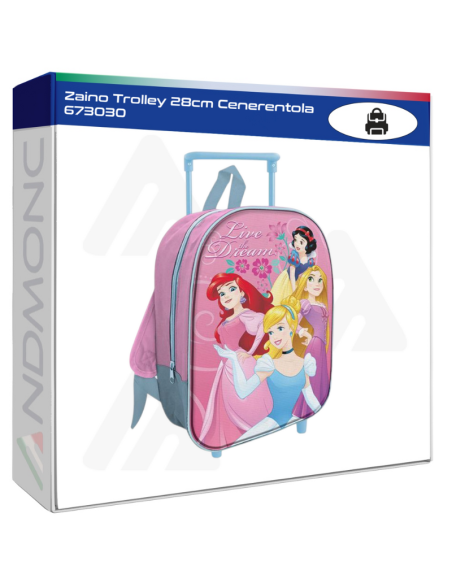 Zaino Trolley 28cm Cenerentola 673030
