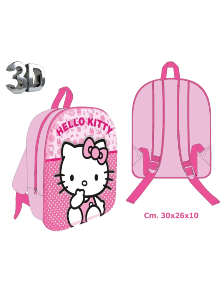 Zaino Hello Kitty 3D 30x26x10cm HK360850