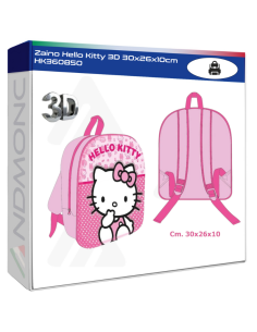 Zaino Hello Kitty 3D 30x26x10cm HK360850