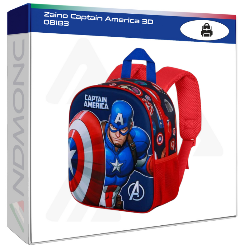 Zaino Captain America 3D 08183