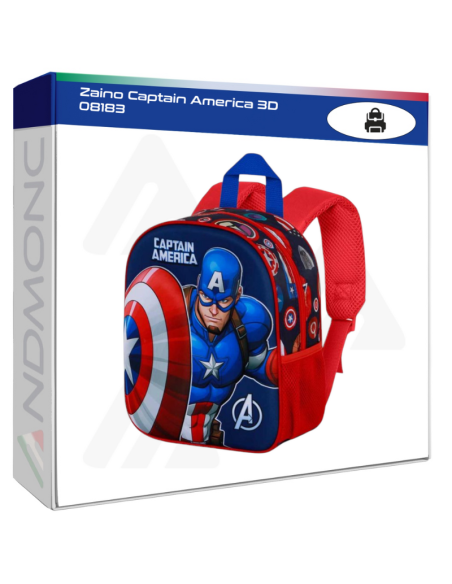 Zaino Captain America 3D 08183