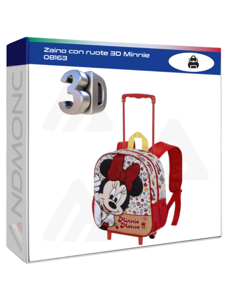 Zaino con ruote 3D Minnie 08163