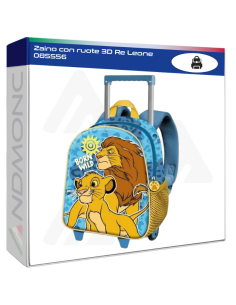 Zaino con ruote 3D Re Leone 085556
