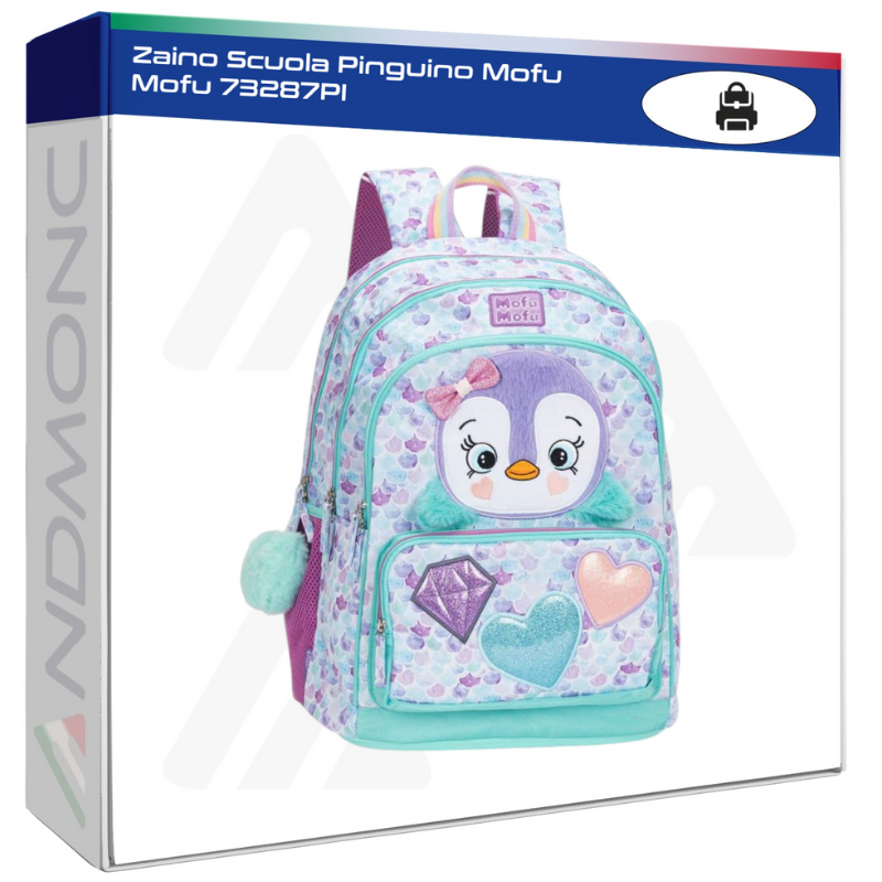 Zaino Scuola Pinguino Mofu Mofu 73287PI