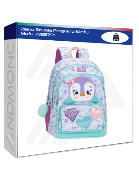 Zaino Scuola Pinguino Mofu Mofu 73287PI