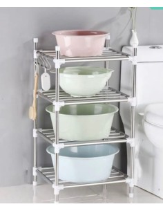 Scaffale multiuso in acciaio 4 piani 2