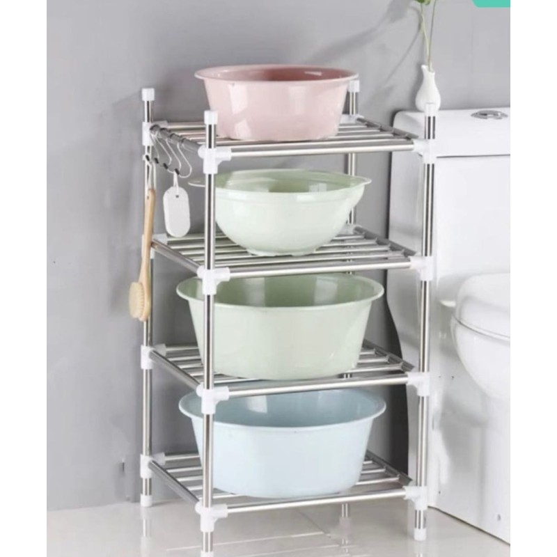 Scaffale multiuso in acciaio 4 piani