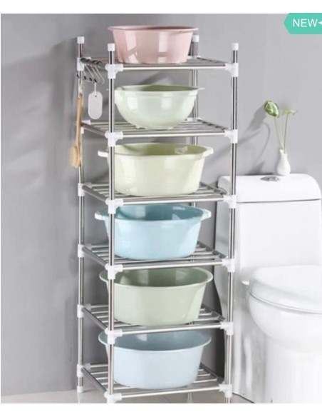 Scaffale multiuso in acciaio 6 piani