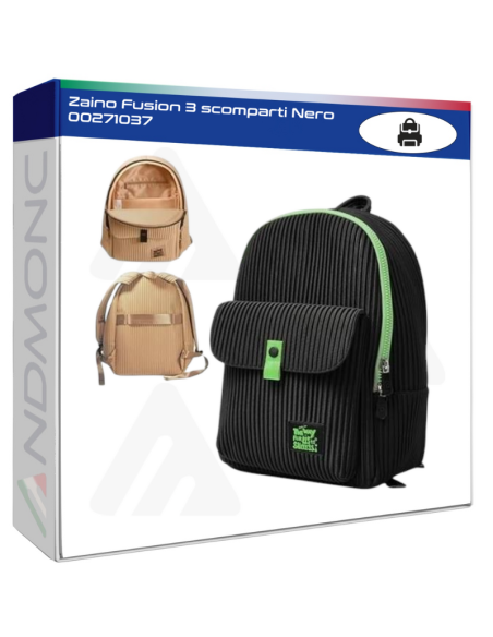 Zaino Fusion 3 scomparti Nero 00271037