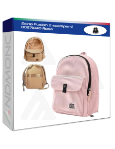 Zaino Fusion 2 scomparti 00271040 Rosa