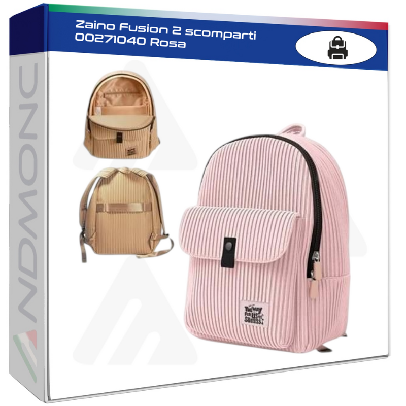 Zaino Fusion 2 scomparti 00271040 Rosa