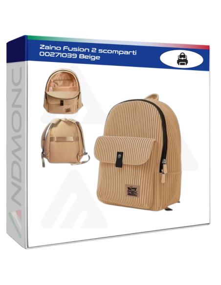Zaino Fusion 2 scomparti 00271039 Beige
