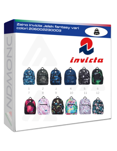 Zaino Invicta Jelek fantasy vari colori 206002230003