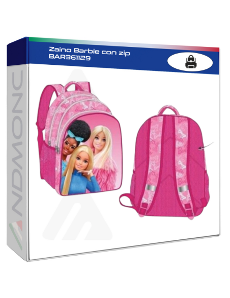 Zaino Barbie con zip BAR361129