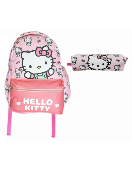 Zaino Hello Kitty set con Astuccio e bustina 06961755