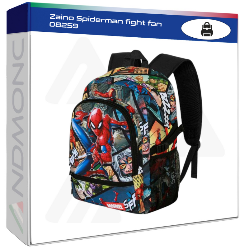 Zaino Spiderman fight fan 08259