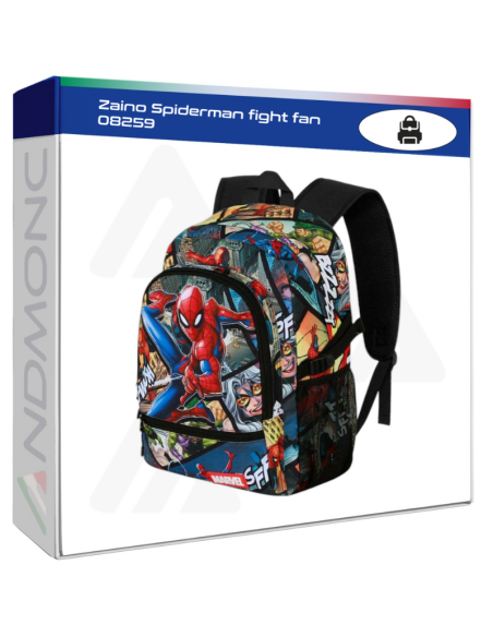 Zaino Spiderman fight fan 08259