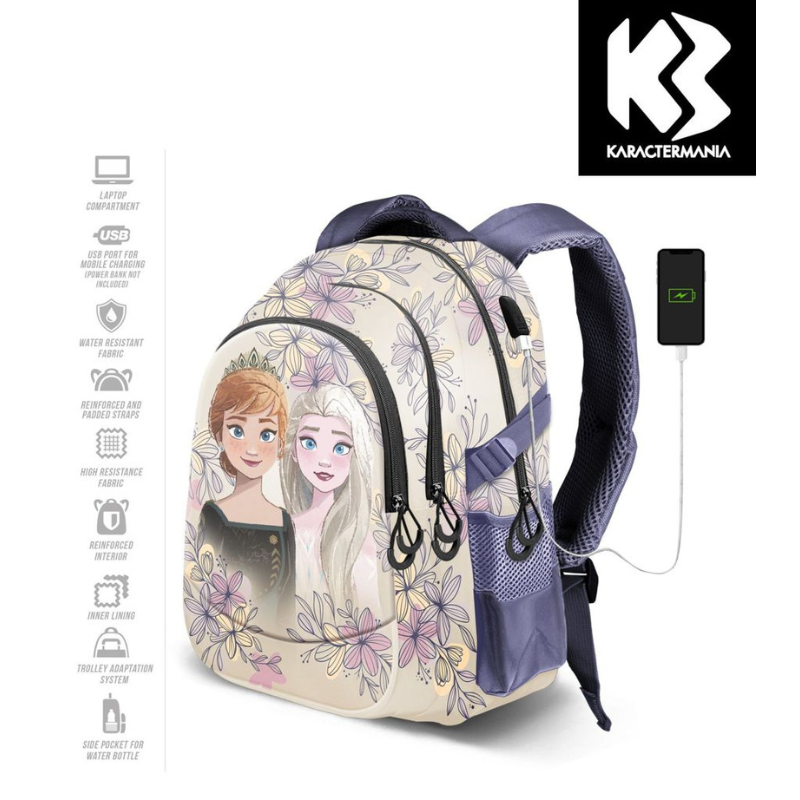 Zaino Frozen 2 running con presa USB 07232