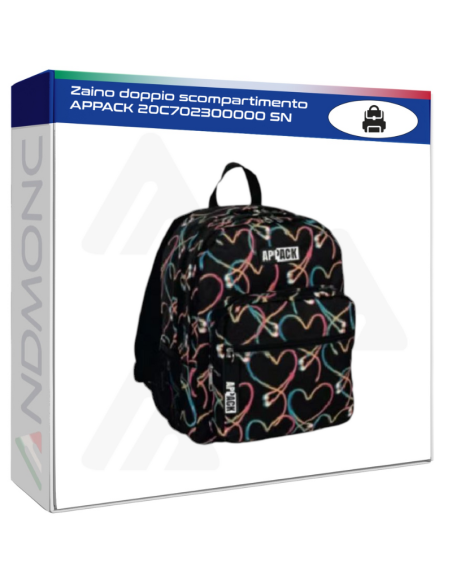 Zaino doppio scompartimento APPACK 20C702300000 SN