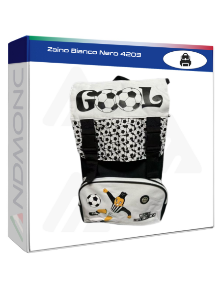 Zaino Bianco Nero 4203