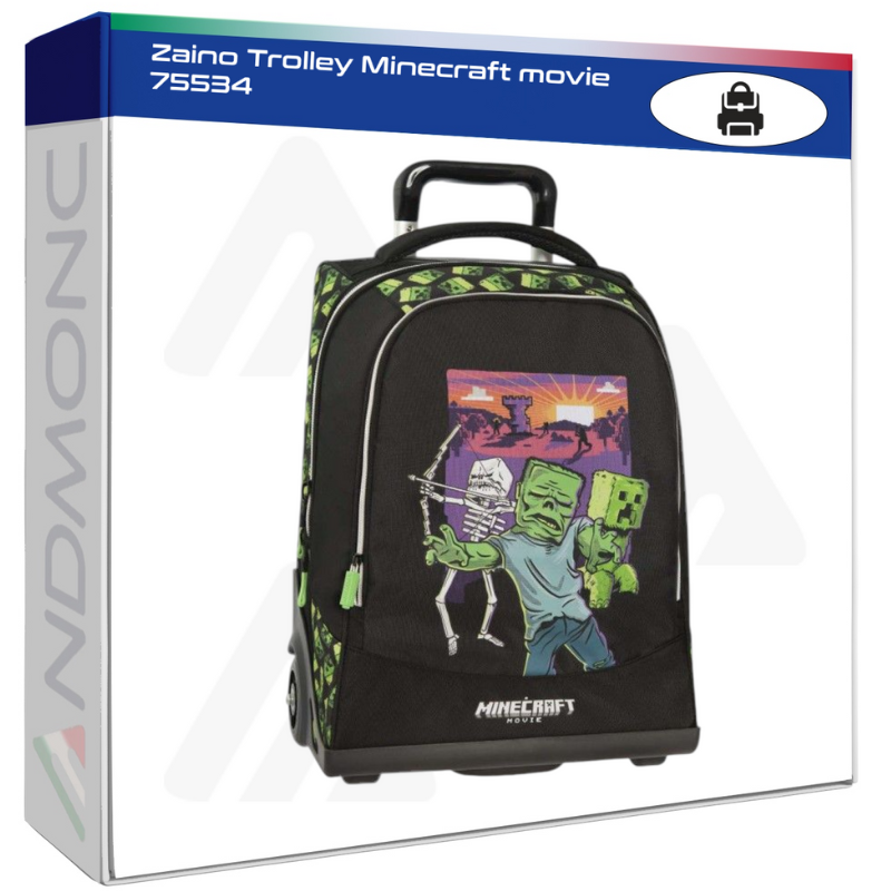 Zaino Trolley Minecraft movie 75534